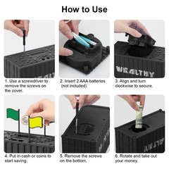 Smart Coin Piggy Bank– Container Shaped Money Bank w/ LCD Automatic Coin Counter
