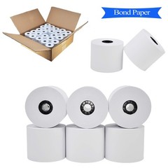 12 Rolls 2-1/4″ x 150 ft White Adding Machine Tape Paper Rolls One-Ply