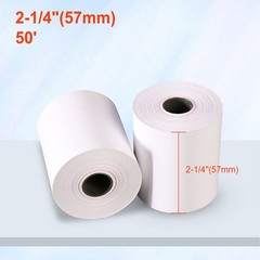 2 1/4 Inch x 85 Ft Thermal Paper POS Cash Register Receipt Rolls 50 PCS
