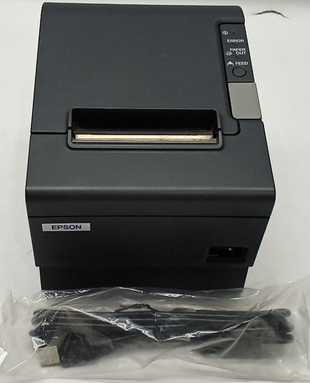 Epson TM-T88IV Thermal Receipt Printer (M129H) with USB Cord +WC970