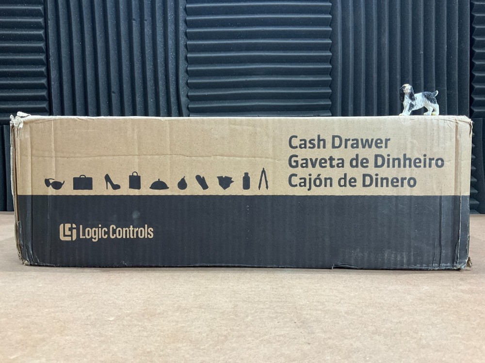 Logic Controls CR3003 Cash Drawer Epson Interface Black CD-415 ✅❤️️✅❤️️ NEW!
