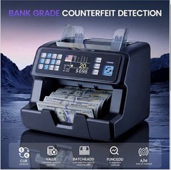 Aneken AL-195 M2 Ultra Money & Bill Counter w/ Value Counting for USD/EUR/CAD