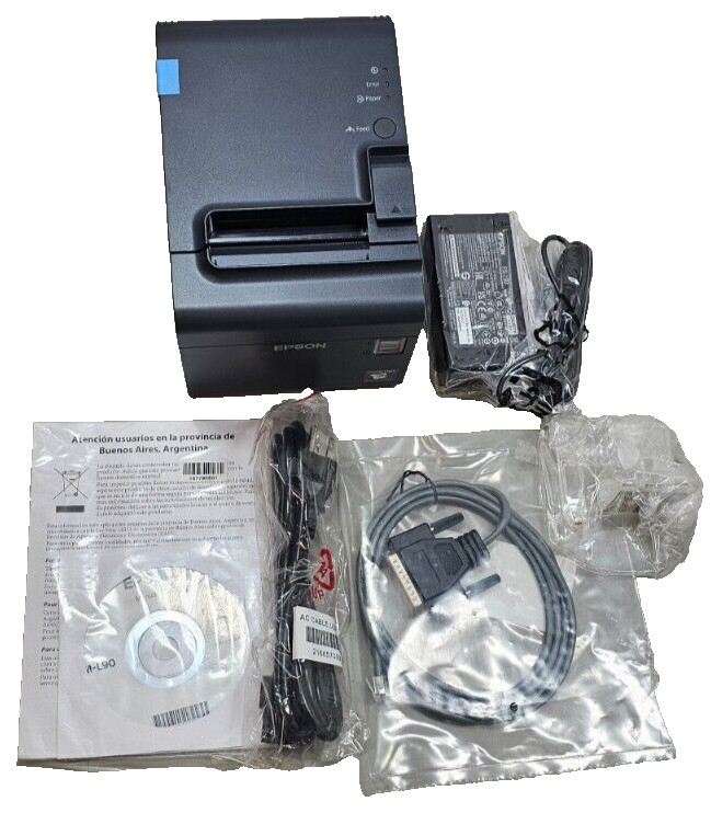Epson TM-L90 Thermal POS Printer M313A For Parts / Repair – Jammed/ Bad Autocutt