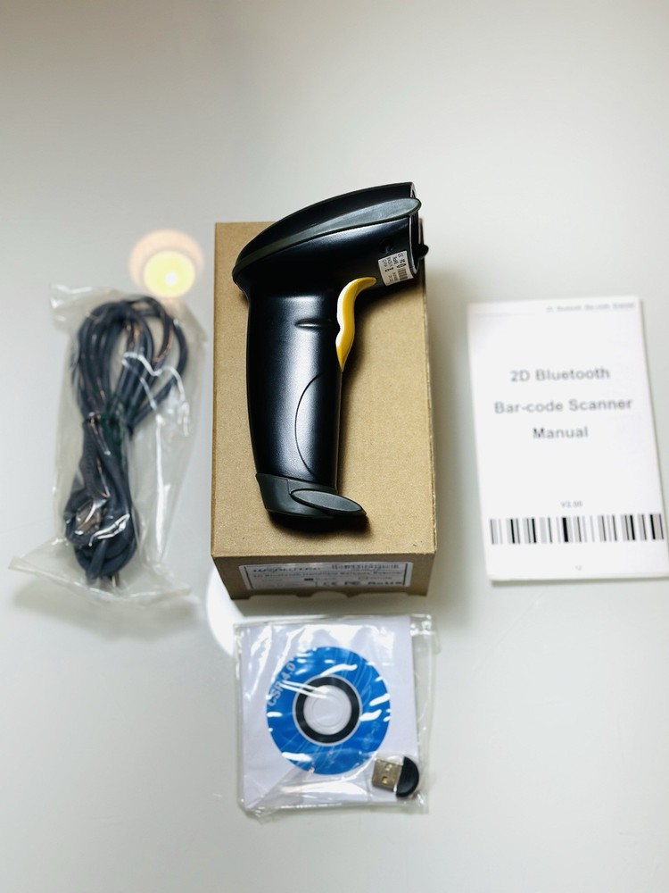 Lot of 5 – WORLDTEC MJ2880 2D Barcode Scanner USB Wired Handheld QR Code Reader