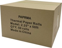 2 1/4” x 50′ Thermal Receipt Paper 50 Rolls, 2.25x50ft Receipt Roll Cash Reg…