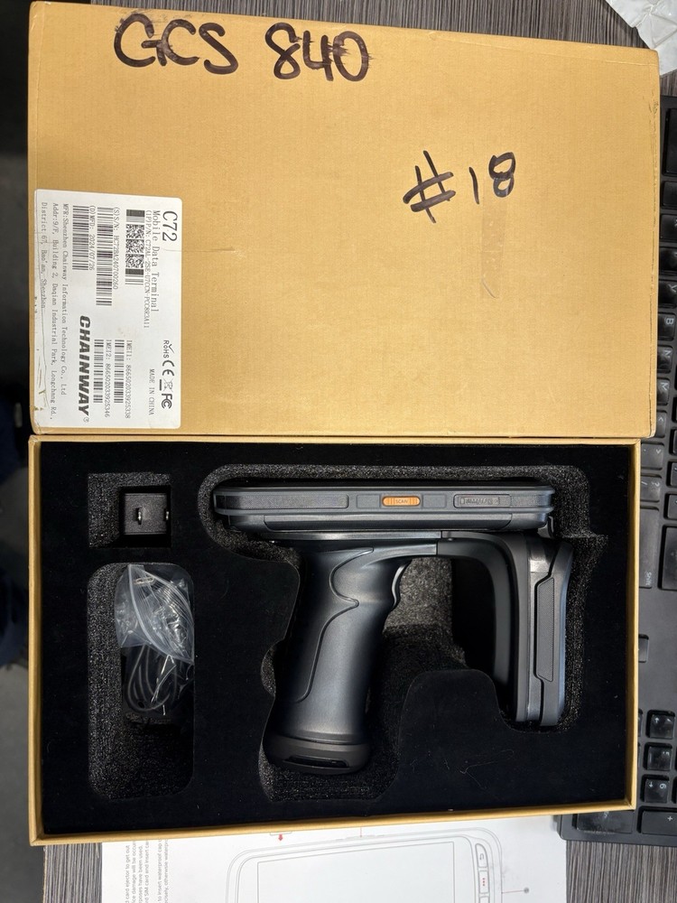 ✅Chainway C72 Wireless Pistol Grip Android RFID Tag Scanner & Barcode Reader