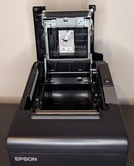 TESTED Epson TM-T88VI POS Compact Thermal Receipt Printer Ethernet USB Square