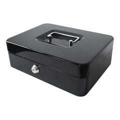 Basic Metal Cash Box with Cash Tray and Key Lock