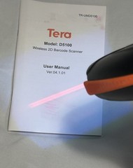 Tera Barcode Scanner Wireless 1D 2D QR Plug & Play WORKS (no USB cable)