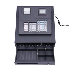 39 Keys Wired Lockable Electric Thermal Cash Register w/ Drawer for Catering