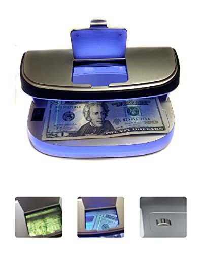 UPROMAX Portable UV LED MG MAGNIFIER Counterfeit Fake Dollar Bill Money Detector