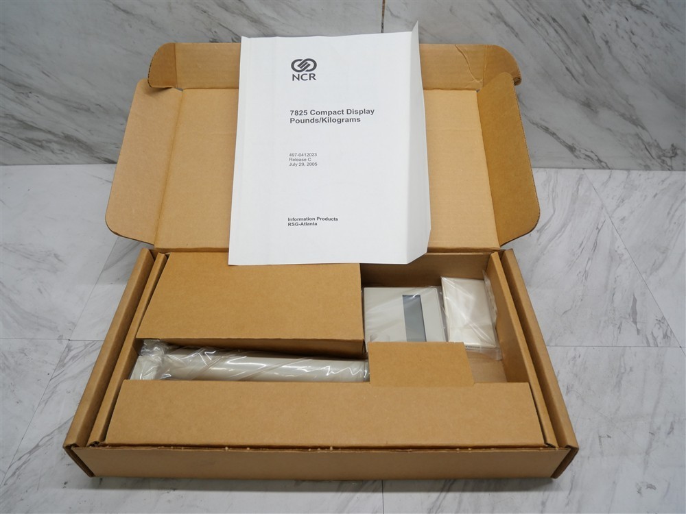 NCR RealScan Remote Post LCD Display For Scales w/ Cable P/N 7825-0537-9090 NEW