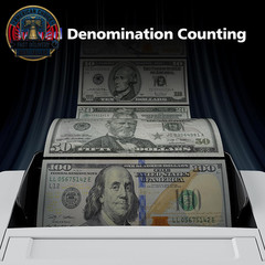 N71 Money Counter Machine Mixed Denomination, Dual-Display Mixed Denomination Va