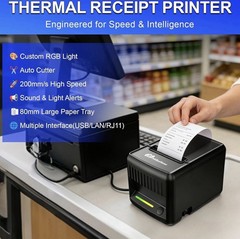Milestone P80E POS Receipt Printer 80mm USB Thermal 120 ppm with Auto Cutter