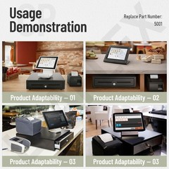 3 Pack 5001 Cash Drawer Key (Sliver) for M-S, EchoPOS Drawers, Star Micronics…