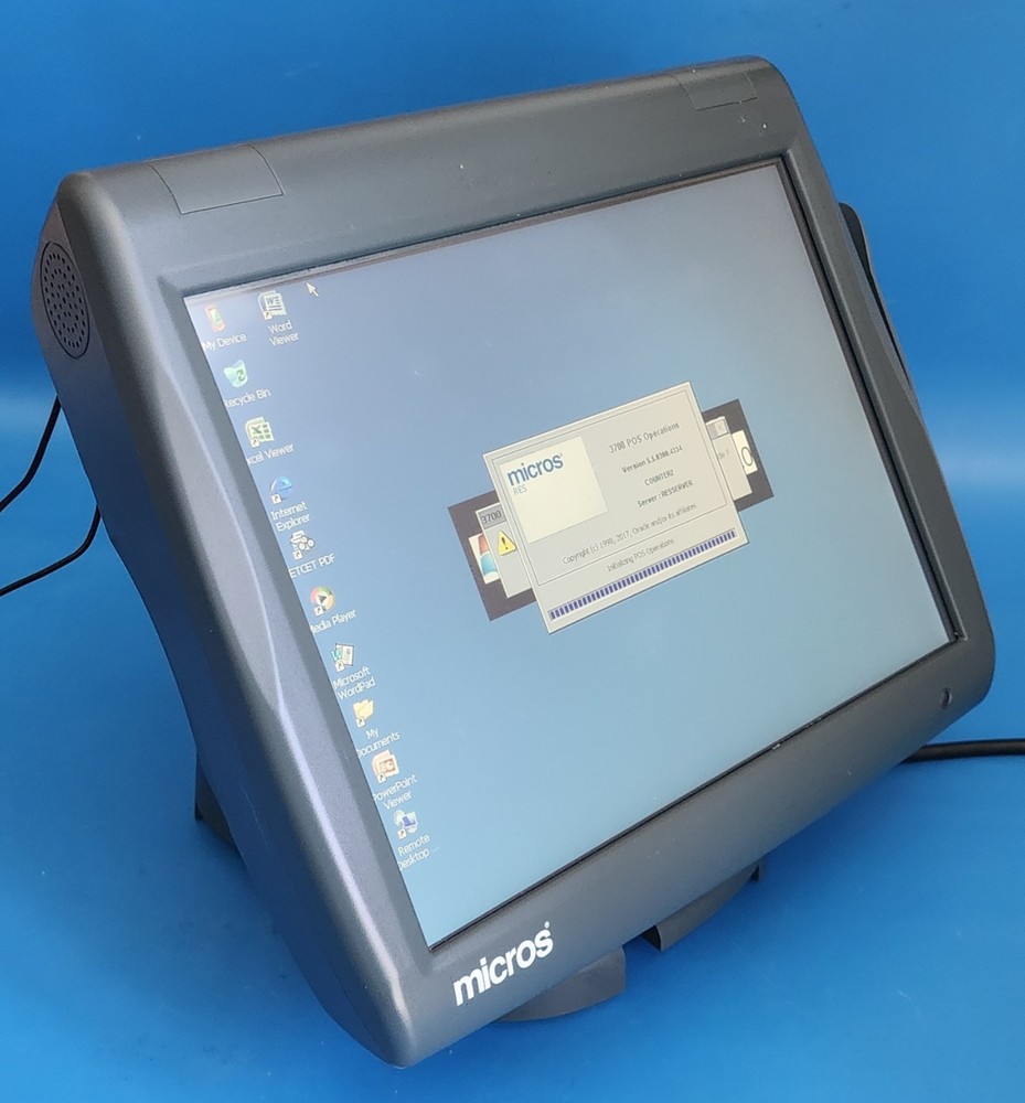 Micros Workstation 5A System Unit PN: 400814-101J – with Table Stand ORACLE POS