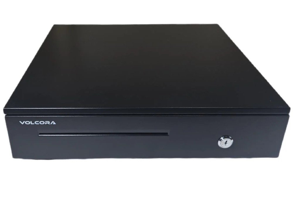 Volcora 500029-Z Black Auto Open Cash Drawer