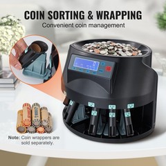 Maquina Para Contar De 2000 Monedas Dinero Para Negocio Contador USD 1 5 10 25￠