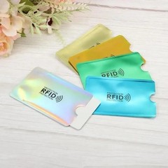 10Pcs Anti-Scan Card Sleeve Anti-Magnetic Anti-Theft anti RFID/NFC Scanning Alum