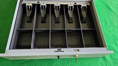 MMF Industries Cash Money Checks Drawer with Tray, Cover, and Key, Under counter