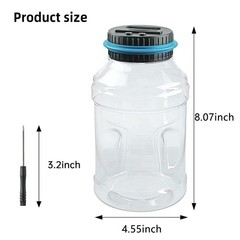 Coin Piggy Bank Saving Jar, Digital Coin Counter with LCD Display Large Capac…