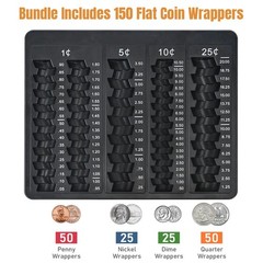 1PCS Black Coin Counter Tray -Change Counter Coin Counting and Sorting Tray w…