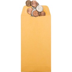 Quality Park 50762 Coin Envelopes #7 6.5″ x 3.5″ Brown Kraft 500/box
