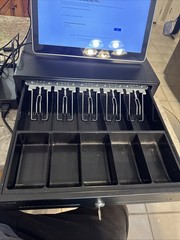 Complete Toast System Toast Flex POS Tt200 Dual Screen W/ Cash Drawer & Printer