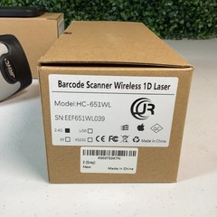JRHC HC-651WL Wireless 1D Laser Barcode Scanner Set