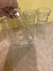 Vintage Clear Plastic Coin Counter Set J.S. New York China