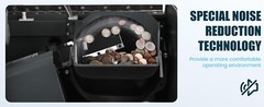 NUCOUN C200 Automatic Coin Counter Electronic 3-Pocket Coin Sorter Machine