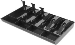 Durable ABS Cash Tray with 5 Bill & 4 Coin Compartments – Elegant Organizer