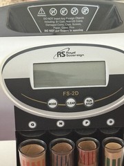 Royal Sovereign FS-2D Electric Digital Coin Sorter 312/min 400 Cap Wired