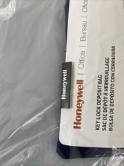 Honeywell Key Lock Deposit Bag with 2 Keys Vinyl Navy Blue Model 6505