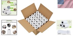 Cost-Effective 100 Rolls of 2-1/4″ x 50′ Thermal Paper – Biodegradable Choice