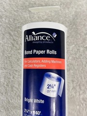 Alliance Bond Paper Rolls 3 Rolls 2.25″ X 140′ Sealed