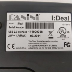Panini I:DEAL USB 2.0 Interface Single Feed Check Scanner w/ Power Supply