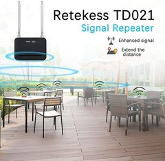 TD021 Wireless Repeater Signal Amplifier Extender for Restaurant Calling System