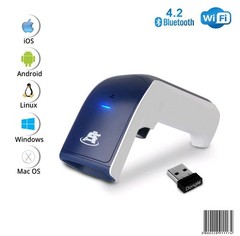 1D Wireless Bluetooth Barcode Scanner: 3-in-1 Handheld, USB BarCode Reader