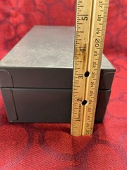 VINTAGE Metal Cash Box Steelmaster Removable Tray 10”x3”x4.5” USA No Key– 9509