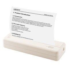 A4 Portable Paper Printer Wireless BT Connect Thermal Printing Mobile XKOL