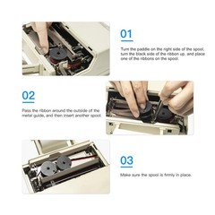 LxTek Replacement for GR24 Universal Twin Spool Calculator Ribbon use with Nu…