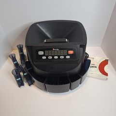 Cassida C200 Coin Counter Sorter Wrapper Machine w/ Tubes Manual Tested Works