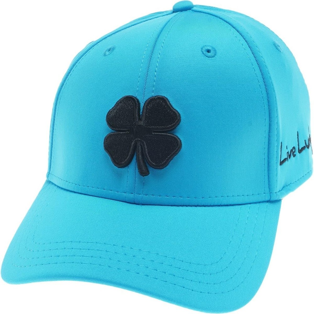 Black Clover Premium Flex Cap Large-X-Large Azure Blue Hat/3d Black Clover