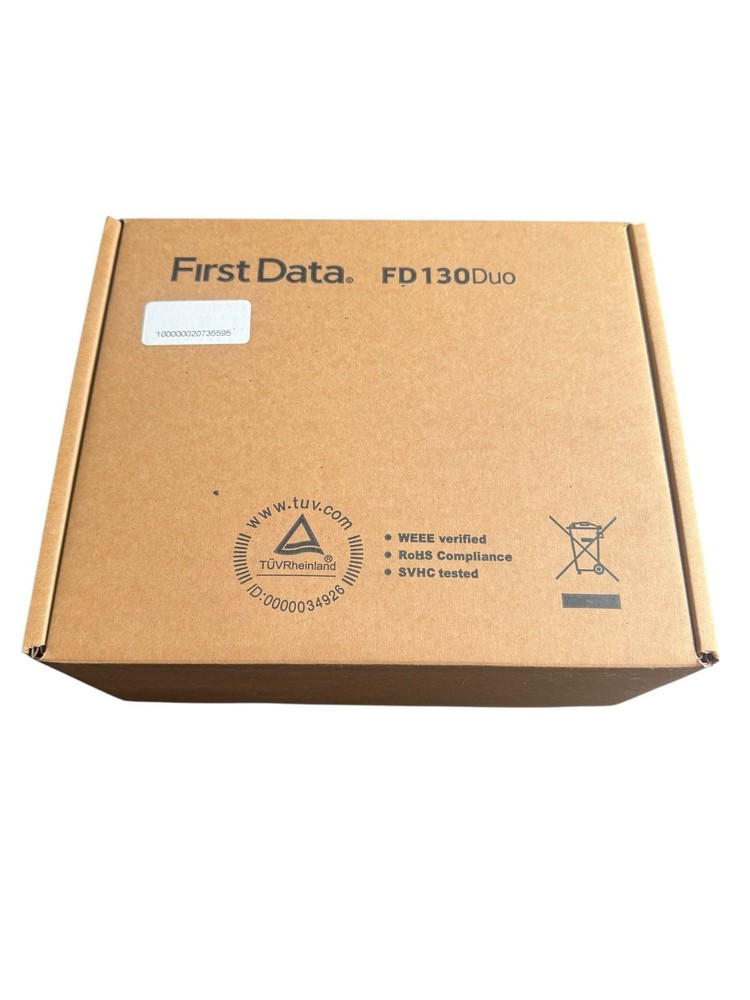 First Data FD130 Duo Credit Card Terminal POS Machine NOS 2016 Sold As Is
