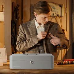Durable Alloy Steel Cash Box with Key Lock – Perfect for Small Business Use