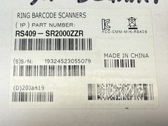 Zebra RS409-SR2000ZZR Ring Barcode Scanner – WT4090/WT41N0 Accessory