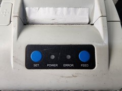 LOT OF 2 SAFESCAN TP-230 THERMAL PRINTER White and Black