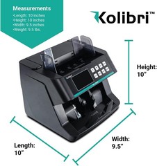 KBC-3000 Money Counter with UV/IR Detection – 1,200 Notes/Min Precision Count