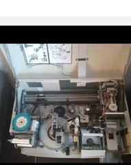 Datacard 150i Card Embosser rear indenter NO KEY TO LOCK still open works good